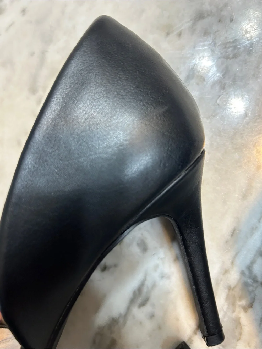 French Connection Black Pointed D'Orsay Pumps